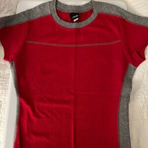 Red & Gray Tee- Size Large
